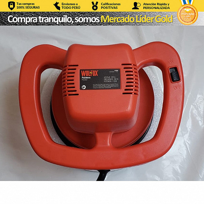 Pulidora orbital 10 110W 220V Wolfox WF0006