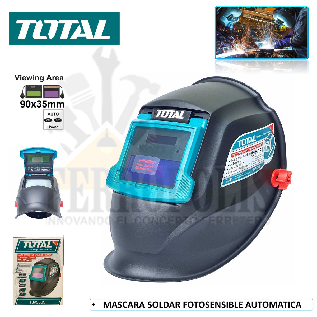 Mascara de soldar automática TSP9309 Total –
