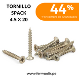 TORNILLO SPACK 4.5 X 20 (20GR ≈10PCS APROX)