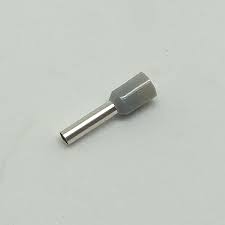 TERMINAL 4mm TUBULAR GRIS (100PCS)