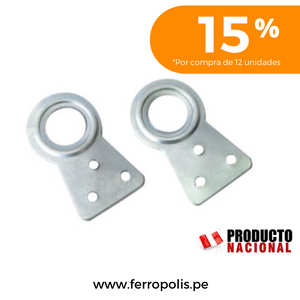 COLGADOR REDONDO GRANDE 1 1/2"  inc. tornillos ( x unidad )