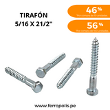 TIRAFON 5/16" x 2 1/2"  ( x und )