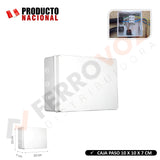 CAJA PASE PVC 10 CM. X 10 CM. X 7 CM.