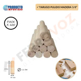 TARUGO MADERA 3/8" ( X100PCS APROX)