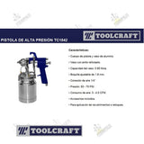 PISTOLA PINTAR PROFESIONAL VASO ALUMINIO 90PSI