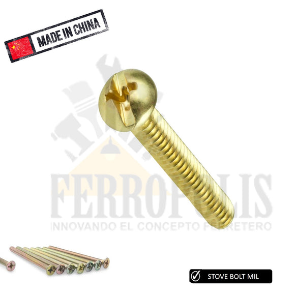 STOVE BOLTS MIL M4 x 12MM (unidad)