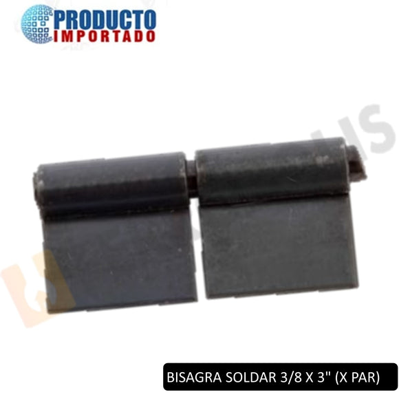 BISAGRA SOLDAR LISA 3/8 X 3