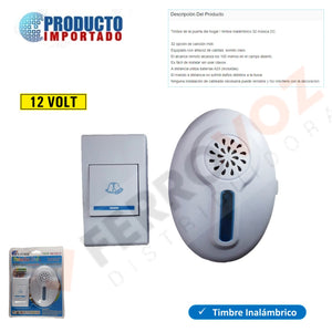 TIMBRE INALAMBRICO 12V